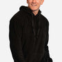 Burnside Mens Polar Fleece Pill Resistant Hooded Sweatshirt Hoodie w/ Pouch Pocket - Black