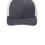 Port Authority Hats Mens Mesh Flexfit Hat - Graphite Grey/White