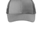 Port Authority Hats Mens Low Profile Snapback Trucker Hat - Heather Grey/Steel Grey