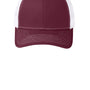 Port Authority Hats Mens Adjustable Trucker Hat - Maroon/White