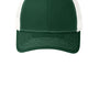 Port Authority Hats Mens Adjustable Trucker Hat - Dark Green/White