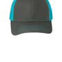 Port Authority Hats Mens Adjustable Trucker Hat - Steel Grey/Neon Blue