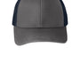 Port Authority Hats Mens Adjustable Trucker Hat - Steel Grey/True Navy Blue