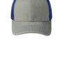Port Authority Hats Mens Adjustable Trucker Hat - Heather Grey/Patriot Blue