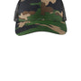 Port Authority Hats Mens Adjustable Trucker Hat - Woodland Camo/Black