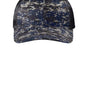 Port Authority Hats Mens Digi Camo Snapback Trucker Hat - Rich Navy Blue Digital Camo/Steel Grey