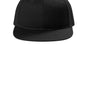 Port Authority Hats Mens Snapback Flat Bill Hat - Black