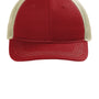 Port Authority Hats Mens Snapback Trucker Hat - Flame Red/Tan