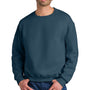 Jerzees Mens Rugged Crewneck Sweatshirt - Washed Navy Bue - COMING SOON