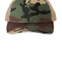 Port Authority Hats Mens Distressed Mesh Back Adjustable Hat - Military Camo/Khaki