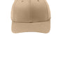 Port Authority Hats Mens Stretch Fit Hat - Khaki Brown/Charcoal Blue
