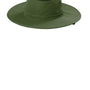 Port Authority Hats Mens Moisture Wicking Ventilated Wide Brim Hat - Olive Leaf Green