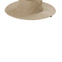 Port Authority Hats Mens Moisture Wicking Ventilated Wide Brim Hat - Stone