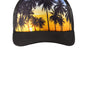 Port Authority Hats Mens Real Photo Snapback Trucker Hat - Palm Trees