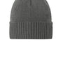 Port Authority Hats Unisex Rib Knit Cuff Beanie - Deep Smoke Grey