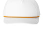Port Authority Hats Mens Snapback Rope Hat - White/Athletic Gold
