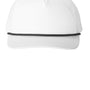 Port Authority Hats Mens Snapback Rope Hat - White/Black