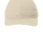 Port Authority Hats Mens Adjustable Leather Strap Hat - Khaki Brown