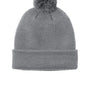 Port Authority Hats Unisex Cozy Pom Beanie - Gusty Grey