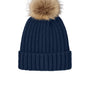 Port Authority Hats Mens Faux Fur Pom Beanie - River Navy Blue - COMING SOON