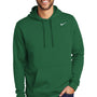 Nike Mens Club Fleece Hooded Sweatshirt Hoodie w/ Pouch Pocket - Dark Green