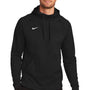 Nike Mens Therma-Fit Moisture Wicking Fleece Hooded Sweatshirt Hoodie w/ Pouch Pocket - Team Black