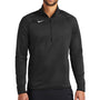 Nike Mens Therma-Fit Moisture Wicking Fleece 1/4 Zip Sweatshirt - Team Black