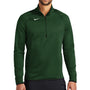 Nike Mens Therma-Fit Moisture Wicking Fleece 1/4 Zip Sweatshirt - Team Dark Green