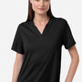 Core 365 Womens Nova Performance Pique Moisture Wicking Short Sleeve Polo Shirt - Black - New