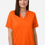 Core 365 Womens Nova Performance Pique Moisture Wicking Short Sleeve Polo Shirt - Campus Orange - New