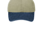 Port & Company Hats Mens Adjustable Hat - Khaki/Navy Blue