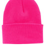 Port & Company Hats Unisex Knit Beanie - Neon Pink Glo
