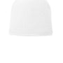 Port & Company Hats Unisex Fleece Lined Beanie - White