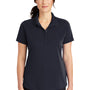 CornerStone Womens Select Moisture Wicking Short Sleeve Polo Shirt - Dark Navy Blue
