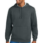 CornerStone Mens Tough Fleece Hooded Sweatshirt Hoodie w/ Pouch Pocket - Heather Charcoal Grey