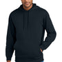 CornerStone Mens Tough Fleece Hooded Sweatshirt Hoodie w/ Pouch Pocket - Navy Blue