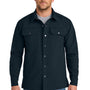 CornerStone Mens Snap Down Soft Shell Shirt Jacket - Navy Blue - COMING SOON