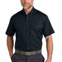 CornerStone Mens Select Ripstop Stain Resistant Short Sleeve Button Down Shirt w/ Pockets - Navy Blue