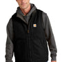 Carhartt Mens Sherpa Lined Mock Neck Full Zip Vest - Black