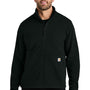 Carhartt Mens Textured Fleece Full Zip Jacket - Black