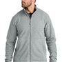 Carhartt Mens Textured Fleece Full Zip Jacket - Heather Grey