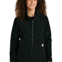Carhartt Womens Textured Fleece Full Zip Jacket - Black