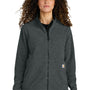 Carhartt Womens Textured Fleece Full Zip Jacket - Heather Carbon Grey