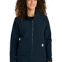 Carhartt Womens Textured Fleece Full Zip Jacket - Navy Blue