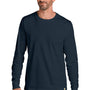 Carhartt Mens Long Sleeve Crewneck T-Shirt - Navy Blue