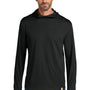 Carhartt Mens Force Sun Defender Moisture Wicking Long Sleeve Hooded T-Shirt Hoodie w/ Pouch Pocket - Black