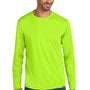 Carhartt Mens Force Sun Defender Moisture Wicking Long Sleeve Crewneck T-Shirt - Brite Lime Green