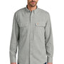 Carhartt Mens Rugged Flex Plaid Long Sleeve Button Down Shirt - Check Steel Malt - COMING SOON