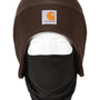 Carhartt Hats Unisex Moisture Wicking Fleece 2-In-1 Winter Beanie - Dark Brown