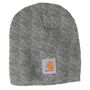 Carhartt Hats Unisex Knit Beanie - Heather Grey/Heather Coal Grey